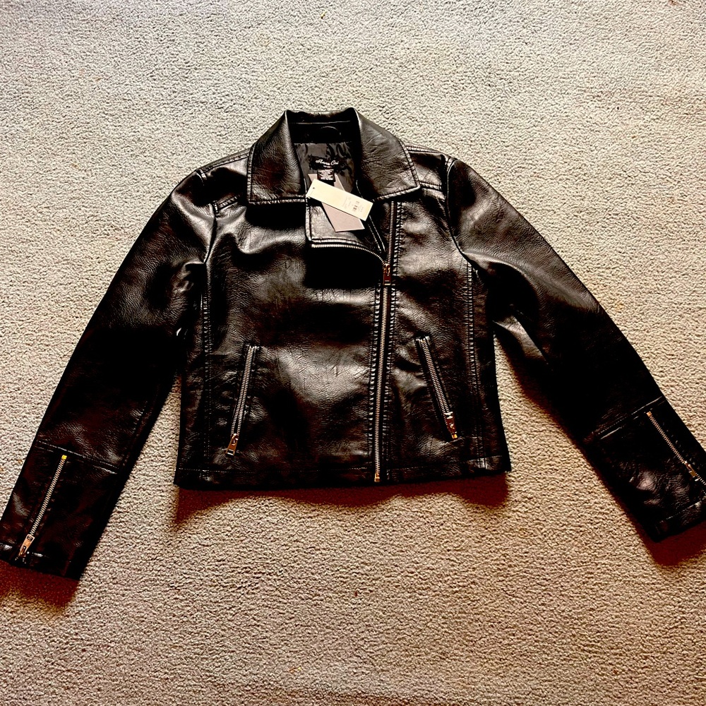 Anna Cai Faux Leather jacket